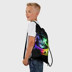 Рюкзак-мешок Кот космонавт, цвет: 3D-принт — фото 2