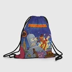 Рюкзак-мешок Futurama Devil, цвет: 3D-принт