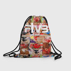 Рюкзак-мешок Волейбол скрытые знаки FIVB, цвет: 3D-принт