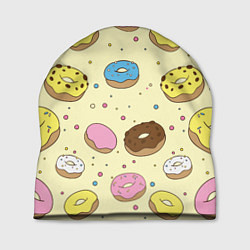 Шапка Сладкие пончики, цвет: 3D-принт