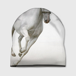 Шапка Белый конь, цвет: 3D-принт