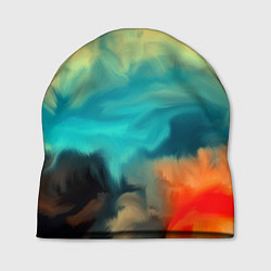 Шапка Разноцветная акварель, цвет: 3D-принт