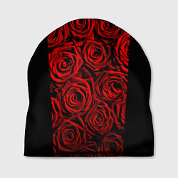 Шапка Унисекс / Красные розы, цвет: 3D-принт