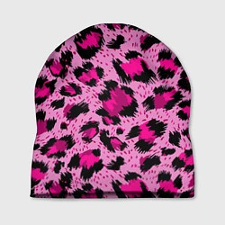Шапка Розовый леопард, цвет: 3D-принт