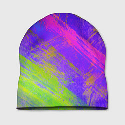 Шапка Неоновая акварель, цвет: 3D-принт