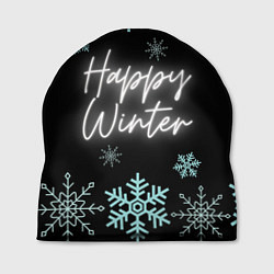 Шапка Happy Winter, цвет: 3D-принт