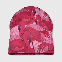 Шапка Розовые фламинго