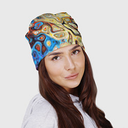 Шапка Психоделическое искусство, цвет: 3D-принт — фото 2