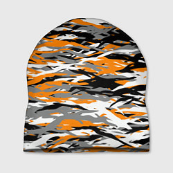 Шапка Тигровый камуфляж, цвет: 3D-принт