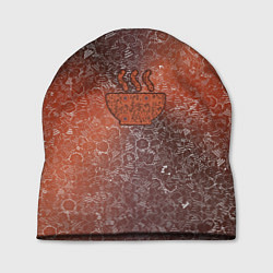 Шапка Горячее блюдо на фоне АПВ 8 4 2 9, цвет: 3D-принт