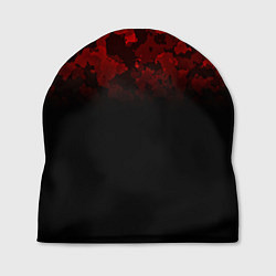 Шапка BLACK RED CAMO RED MILLITARY, цвет: 3D-принт