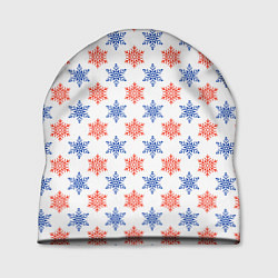 Шапка Снежинки паттернsnowflakes pattern, цвет: 3D-принт