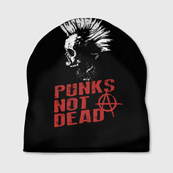 Шапка Punks Not Dead, цвет: 3D-принт