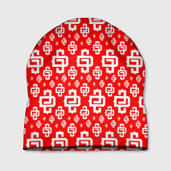 Шапка Red Pattern Dope Camo Dope Street Market Спина, цвет: 3D-принт