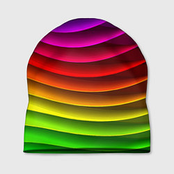 Шапка Color line neon pattern Abstraction Summer 2023, цвет: 3D-принт