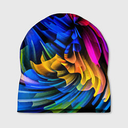 Шапка Абстрактная неоновая композиция Abstract neon comp, цвет: 3D-принт
