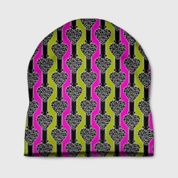 Шапка Striped multicolored pattern Сердце