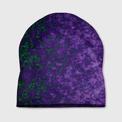 Шапка Marble texture purple green color, цвет: 3D-принт