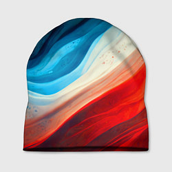 Шапка Неоновые яркие волны, цвет: 3D-принт