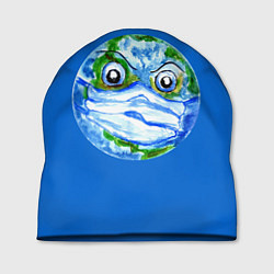 Шапка Злая планета Земля в маске, цвет: 3D-принт