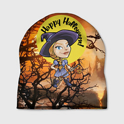 Шапка Happy Halloween - Witch, цвет: 3D-принт