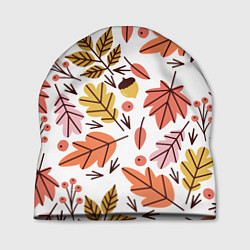 Шапка Осенний паттерн - листья, цвет: 3D-принт