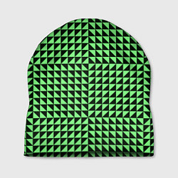 Шапка Чёрно-зелёная оптическая иллюзия