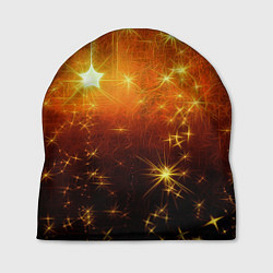 Шапка Золотистае звёзды, цвет: 3D-принт