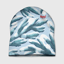 Шапка Ветки ёлочек - happy, цвет: 3D-принт