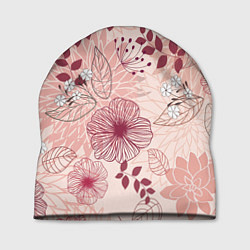 Шапка Floral pattern, цвет: 3D-принт