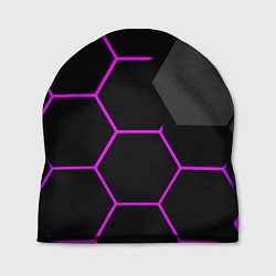 Шапка Крупные неоновые соты, цвет: 3D-принт