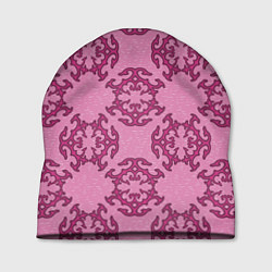 Шапка Розовая витиеватая загогулина, цвет: 3D-принт