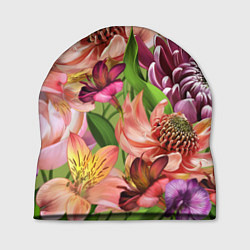 Шапка Райские цветы, цвет: 3D-принт