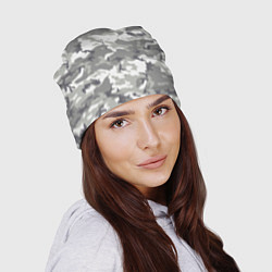 Шапка Снежный камуфляж, цвет: 3D-принт — фото 2