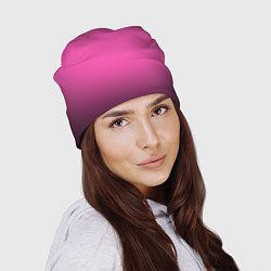 Шапка Кислотный розовый с градиентом, цвет: 3D-принт — фото 2