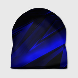 Шапка Geometry blue stripes