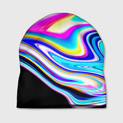 Шапка Неоновые размытые краски, цвет: 3D-принт
