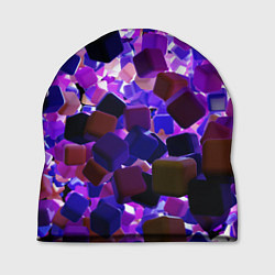 Шапка Разноцветные воздушные кубики, цвет: 3D-принт