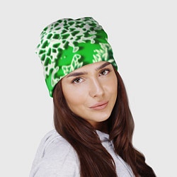 Шапка Узор зелени-арт, цвет: 3D-принт — фото 2