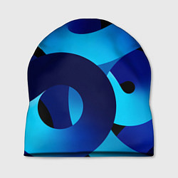 Шапка Синие линии в виде узоров, цвет: 3D-принт