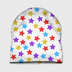 Шапка Разноцветные звезды, цвет: 3D-принт