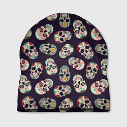 Шапка Узор с черепами Pattern with skulls