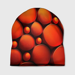Шапка Оранжевы е круглые плиты, цвет: 3D-принт
