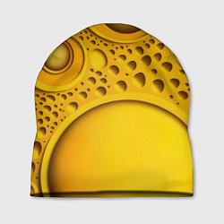 Шапка Желтая объемная текстура, цвет: 3D-принт