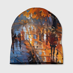 Шапка Осенний город импрессионизм, цвет: 3D-принт