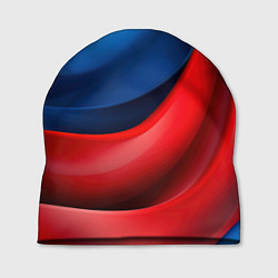 Шапка Объемная абстракция в цветах флага РФ, цвет: 3D-принт