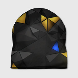 Шапка Black yellow geometry, цвет: 3D-принт