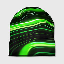Шапка Зеленые объемные элементы, цвет: 3D-принт