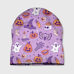 Шапка Halloween pattern арт, цвет: 3D-принт