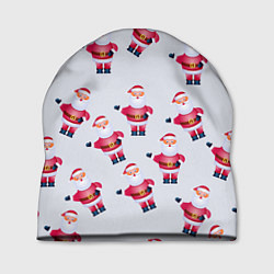 Шапка Дед Мороз - Новогодний дедушка паттерн, цвет: 3D-принт